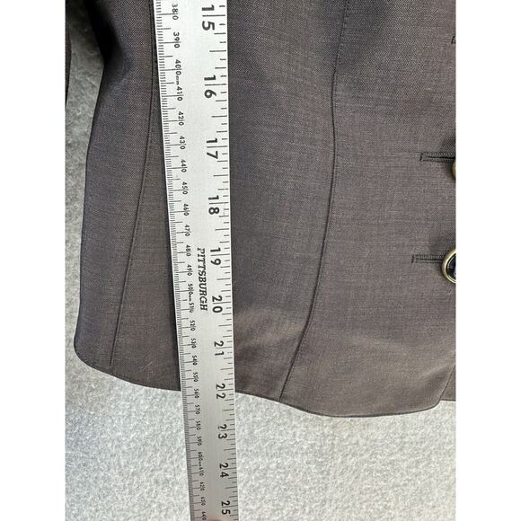 Vintage Escada Margaretha Ley Womens Size 38 Blazer Dark Gray 5 Button - Picture 5 of 13